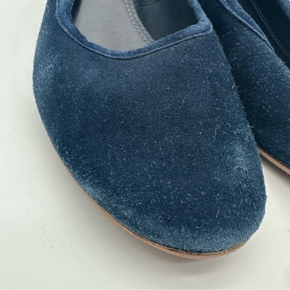 Tory Burch Therese Dark Blue Suede Block Heels